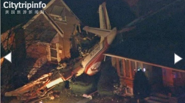 美国：小飞机出故障坠进民宅 飞行员身亡