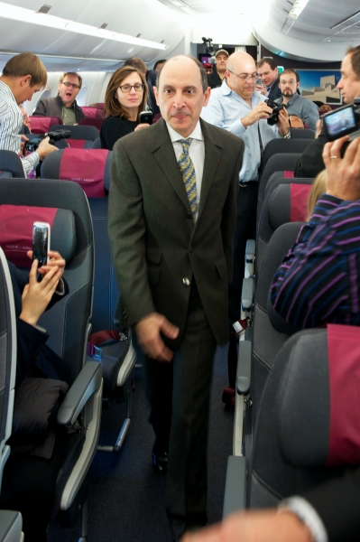 乘机体验：卡塔尔航空首架A350演示飞行