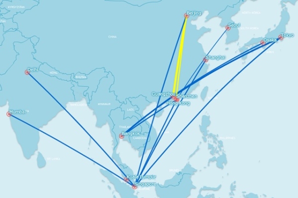分析：亚洲运营商倾向于A380执飞区域航线