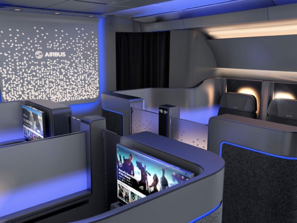 《空客推出A350创新概念头等舱 仅设一条通道》