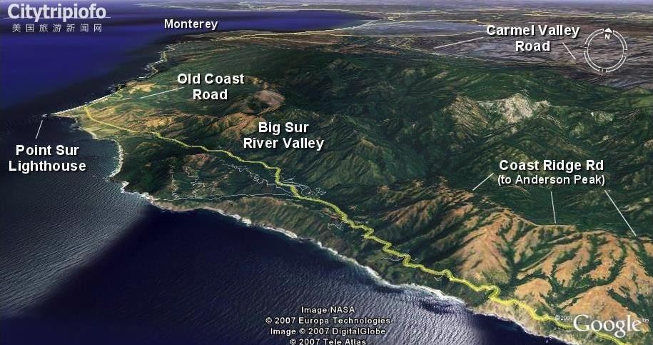 《美国加州一号公路大苏尔Big Sur》