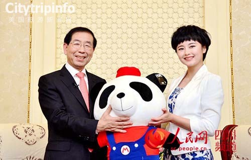《朴元淳：强烈鼓励首尔市民到四川旅游》