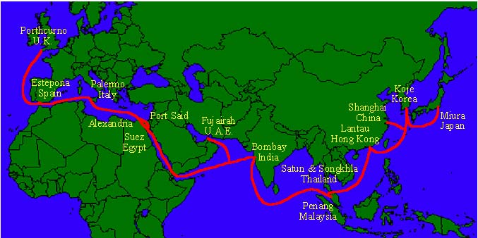 《中国的海底光缆，中美海底光缆》